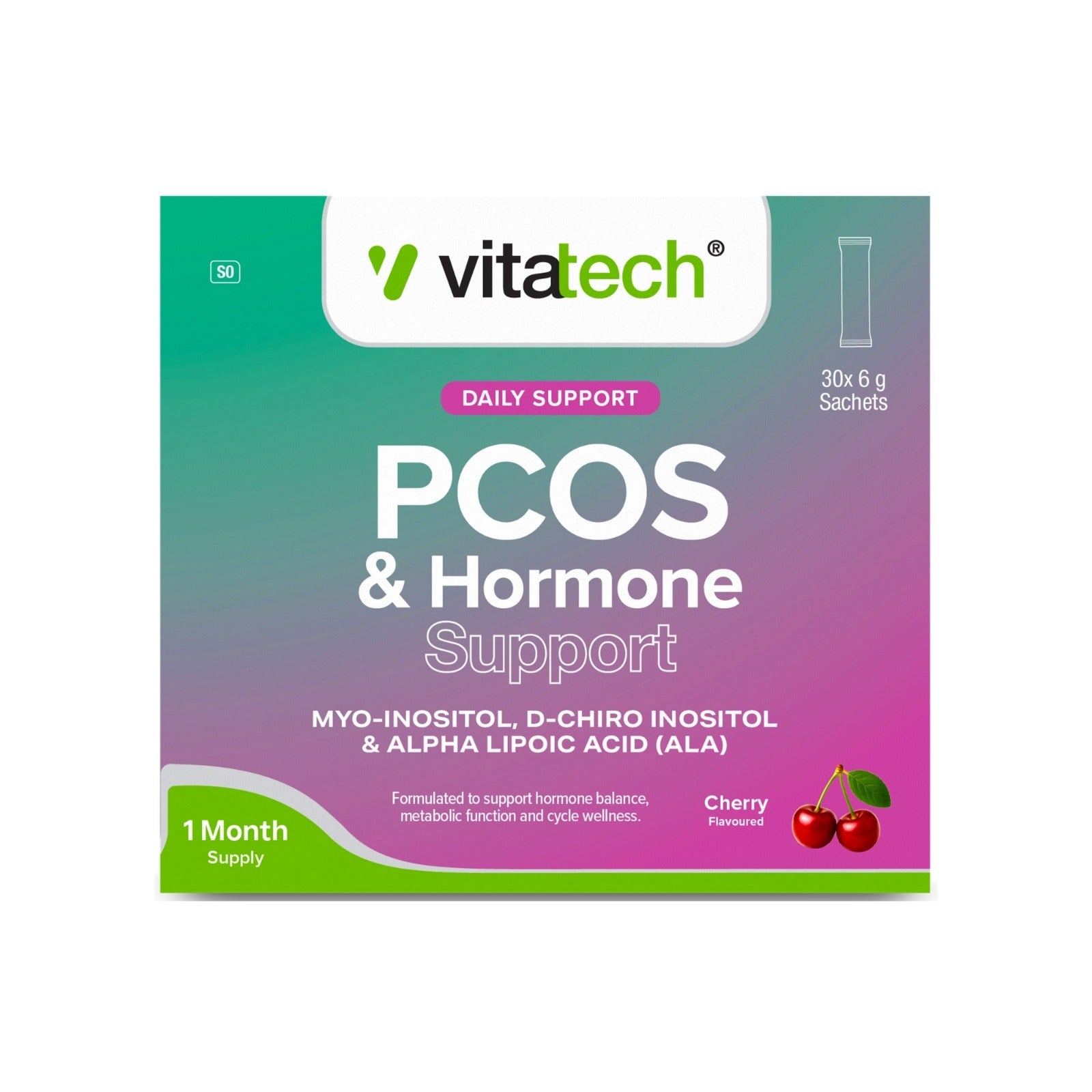 VITATECH PCOS & HORMONE SUPPORT PACK ( 30 SACHETS)