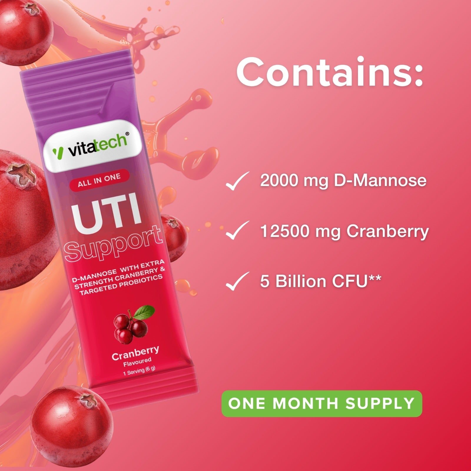 VITATECH UTI SUPPORT PACK SUPPORT PACK ( 30 SACHETS)