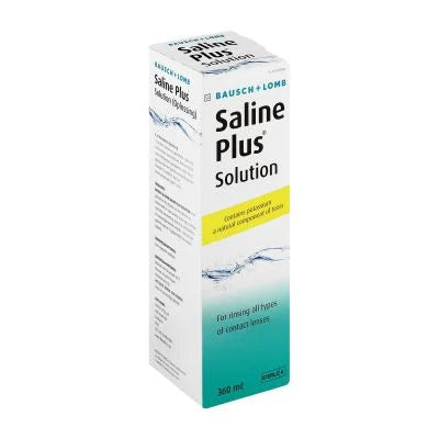B&L SALINE PLUS CONTACT LENS SOLUTION