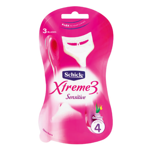 SCHICK XTREME3 DISPOSABLE SENSITIVE LADY RAZOR 4