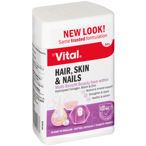 VITAL HAIR SKIN & NAILS CAPSULES 30