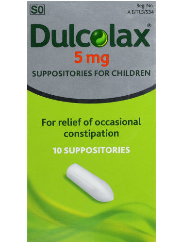 DULCOLAX 5MG SUPPOSITORIES 10