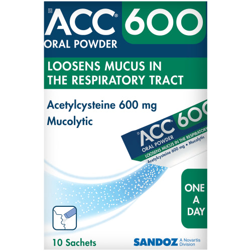 ACC600MG ORAL POWDER SACHETS