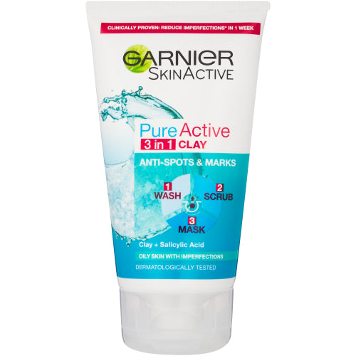 GARNIER PURE 3 IN 1 CLEANSER 150ML