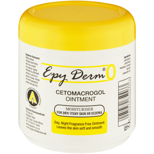 EPY DERM O CETOMACROGOL OINTMENT 500ML