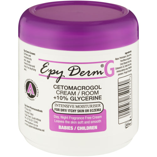 EPY DERM G+10% GLYCERINE CREAM 500ML