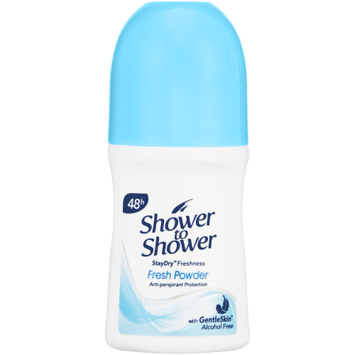 SHOWER TO SHOWER LADY FRESH POWDER ROLL-ON 50ML