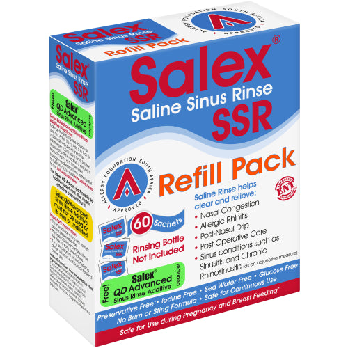 SALEX SSR SALINE SINUS RINSE REFILL SACHETS 60