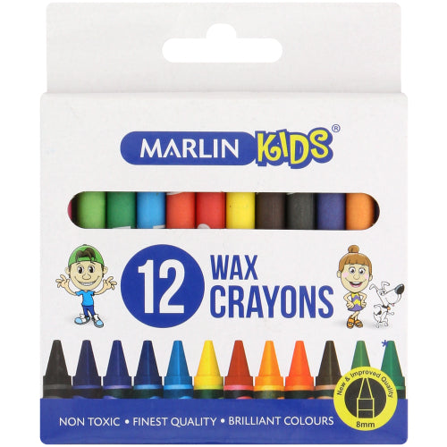 MARLIN WAX CRAYONS 12