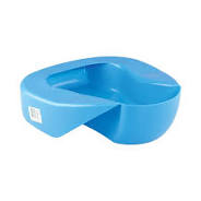 PLASTIC BED PAN - BLUE