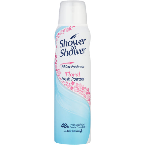 SHOWER TO SHOWER LADY FLORAL FRESH POWDER PERFUME BODY SPRAY 150ML