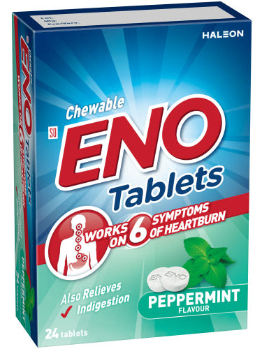 ENO PEPPERMINT FRESH TABLETS 24