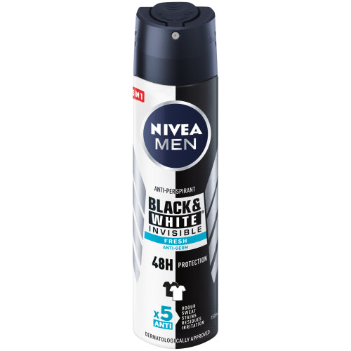 NIVEA BLACK & WHITE FRESH MEN PERFUME BODY SPRAY 150ML