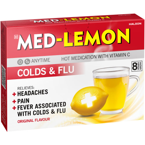 MED-LEMON HOT MEDICATION 8 PACK