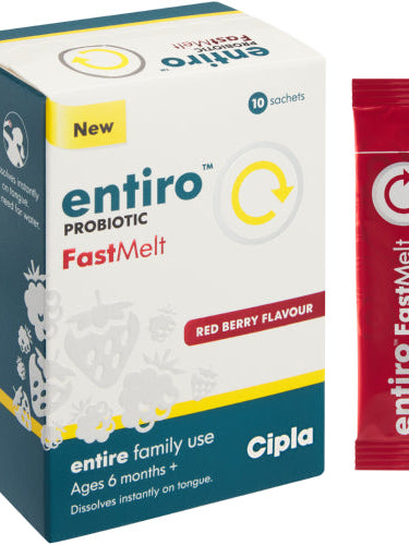 ENTIRO RED BERRY FASTMELT SACHETS 10