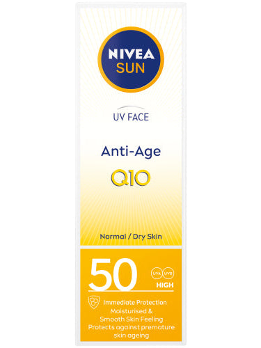 NIVEA SUN Q10 ANTI AGE PIGMENT FACE CREAM SPF50 50ML