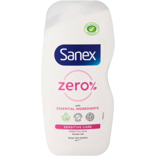 SANEX ZERO % SENSITIVE SKIN SHOWER GEL 500ML