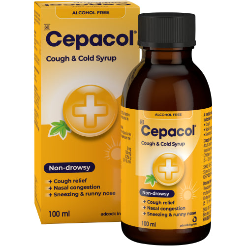 CEPACOL NON-DROWSY COUGH & COLD SYRUP 100ML