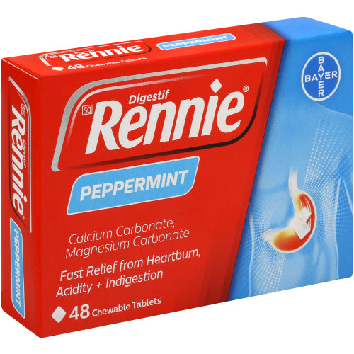 RENNIE PEPPERMINT TABLETS 48