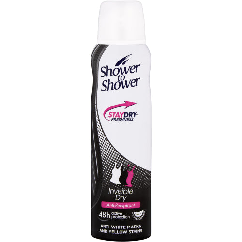 SHOWER TO SHOWER LADY INVISIBLE DRY PERFUME BODY SPRAY 150ML