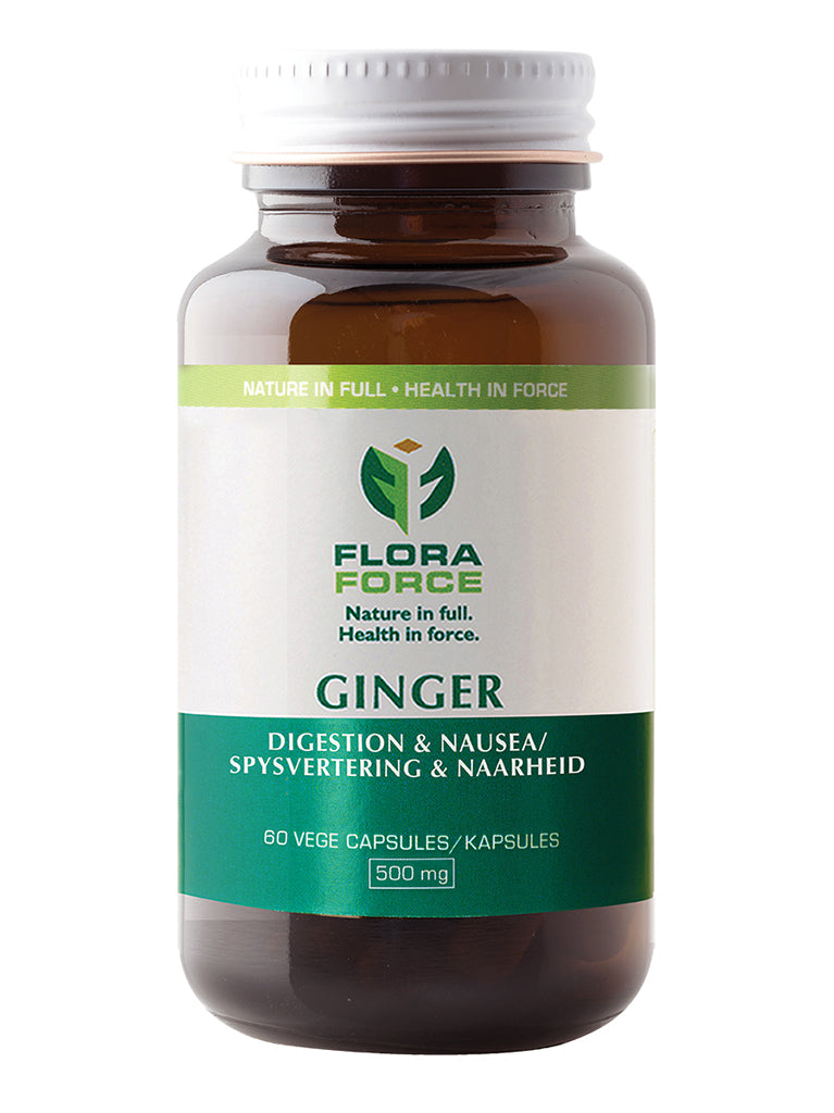 FLORA-FORCE GINGER 500MG VEGI CAPSULES 60