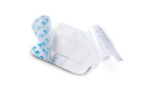 SINGLE HYDROFILM PLUS TRANSPARENT FILM DRESSING WITH ABSORBENT PAD 5CM X 7.25CM
