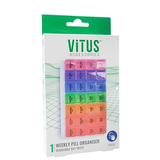 VITUS PILL BOX ORGANISER ASSORTED