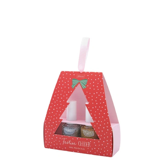 JENAM BO HO HO - FESTIVE CHEER NAILS POLISH DUO ( SILVER, GOLD)