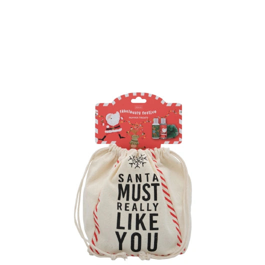 JENAM PAMPER TREATS - SANTA MUST REALLY LIKE YOU ( 100ML S/GEL, 100ML BODY LOTION & MESH SPONGE)