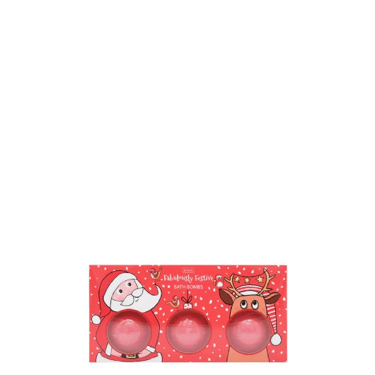 JENAM FESTIVE BATH BOMB TRIO - 3X30G BATH BOMBS