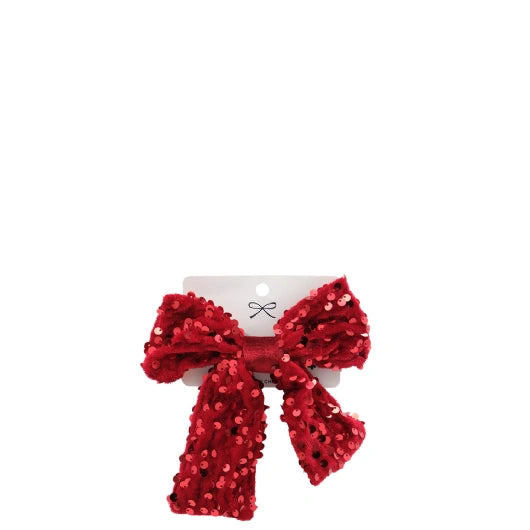 JENAM CHRISTMAS SEQUINS HAIR BOW