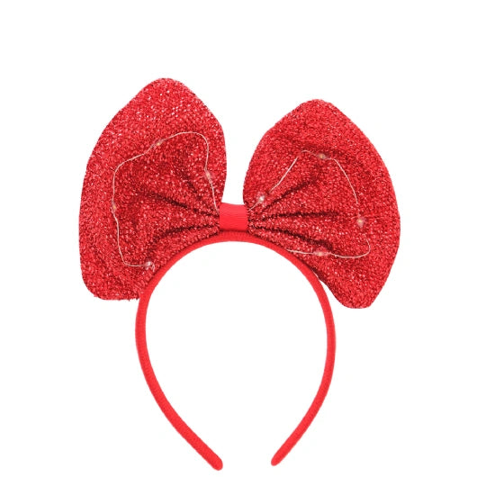 JENAM CHRISTMAS -BOW WITH LIGHT ALICE BAND