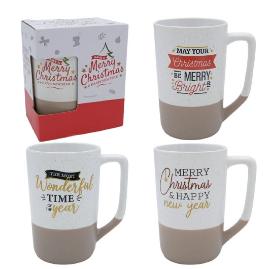 JENAM CHRISTMAS - WNODERFUL TIME OF THE YEAR MUGS ASSORTED 500ML