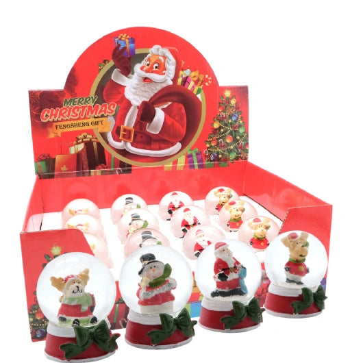 JENAM CHRISTMAS SNOW GLOBES ASSORTED 5.5CM