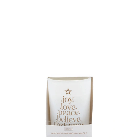 JENAM CHRISTMAS FESTIVE FRAGRANCED CANDLE 9.5CM