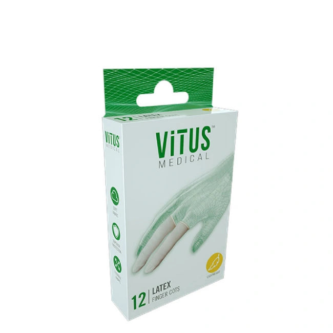 VITUS LATEX FINGER COTS 12