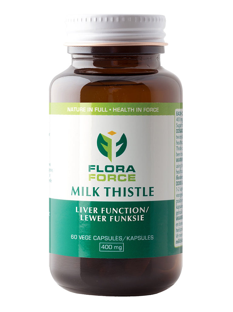 FLORA-FORCE MILK THISTLE 400MG VEGI CAPSULES 60