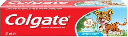 COLGATE KIDS 2-5 BUBBLE FRUIT TOOTHPASTE 50ML