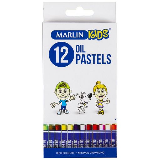 JERAL MARLIN PASTEL OIL COLOURS 12 PACK
