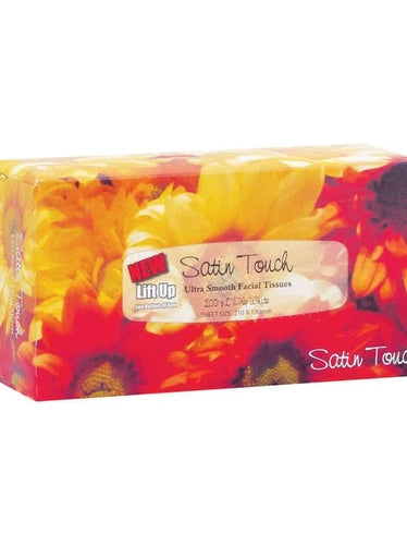 SATIN TOUCH FACIAL WHITE TISSUE 2PLY 200