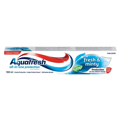AQUAFRESH TOOTHPASTE FRESH AND MINTY 100ML